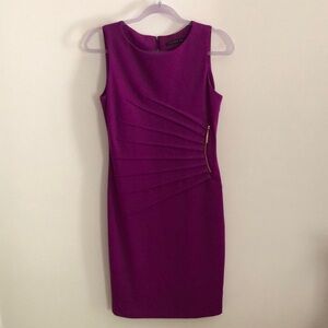Ivanka Trump Vibrant Purple Fitted Sheath Dress